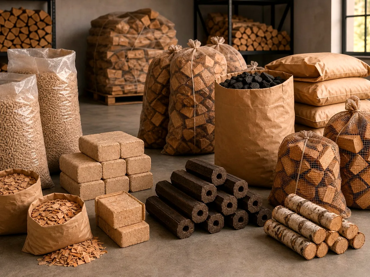 Топливные брикеты RUF из берёзы в Молоковом